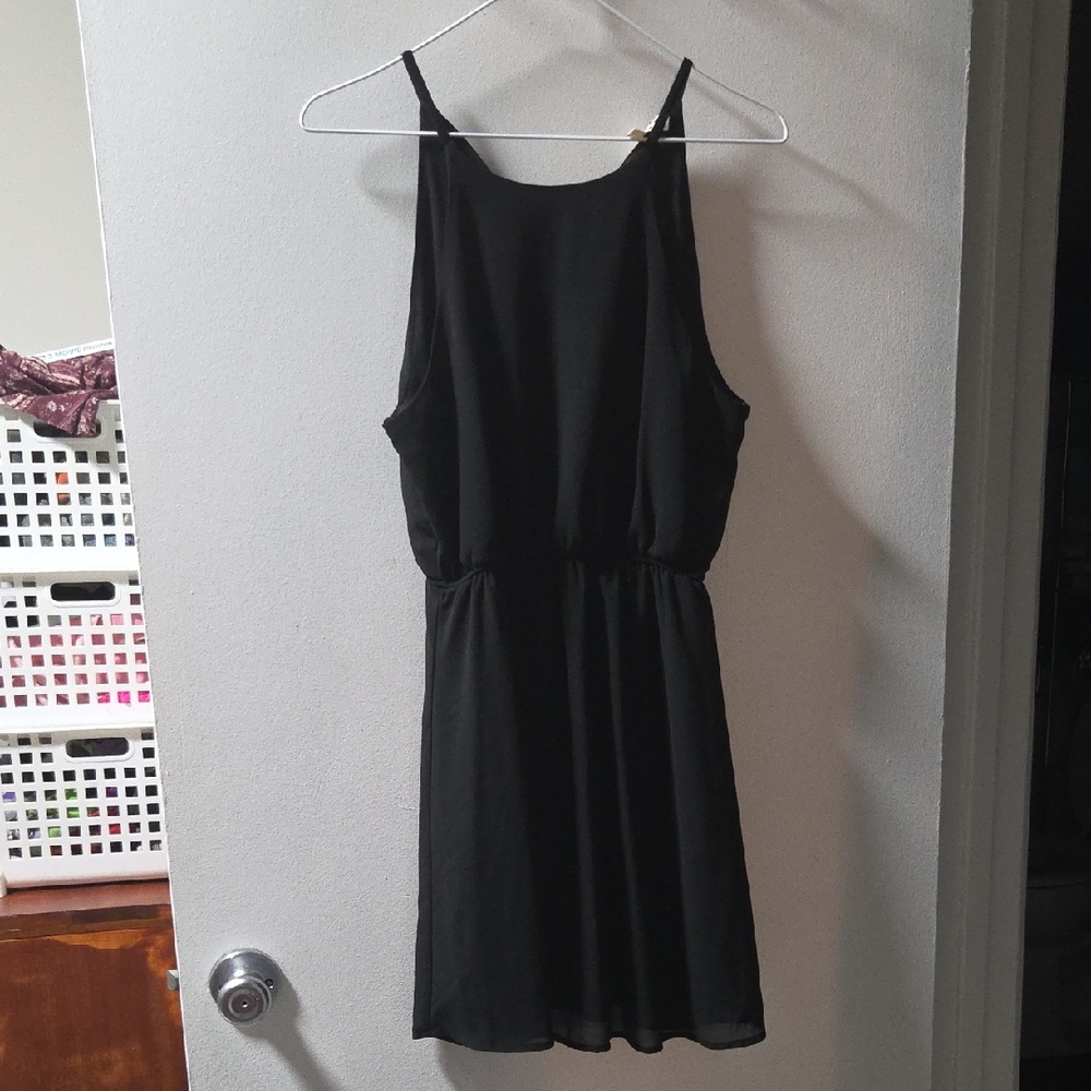Monteau Black  Mini Dress